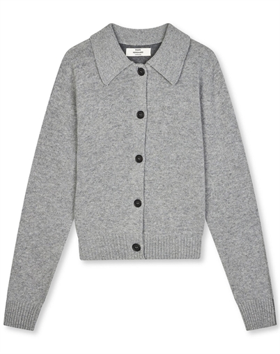 Mads Nørgaard - Yota Strik Katrine Cardigan - Light Gray Melange